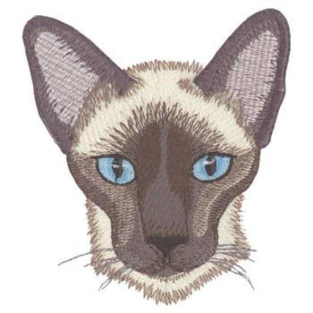 Picture of Siamese Cat Machine Embroidery Design