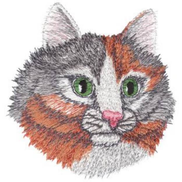 Picture of Calico Cat Machine Embroidery Design