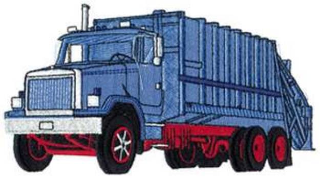 Picture of Garbage Truck Machine Embroidery Design