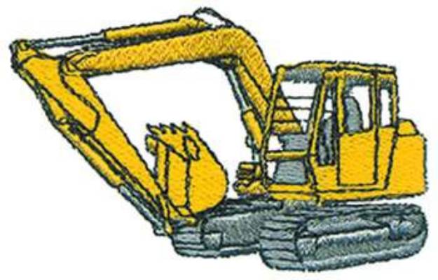 Picture of Excavator Machine Embroidery Design