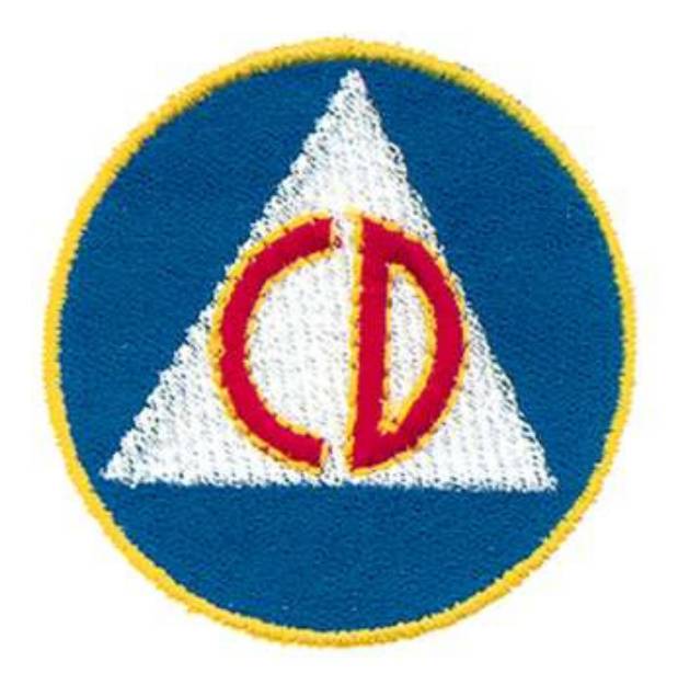 Picture of Civil Defense Machine Embroidery Design