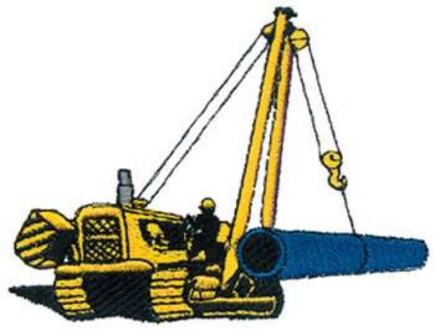 Picture of Pipeline Dozer Machine Embroidery Design