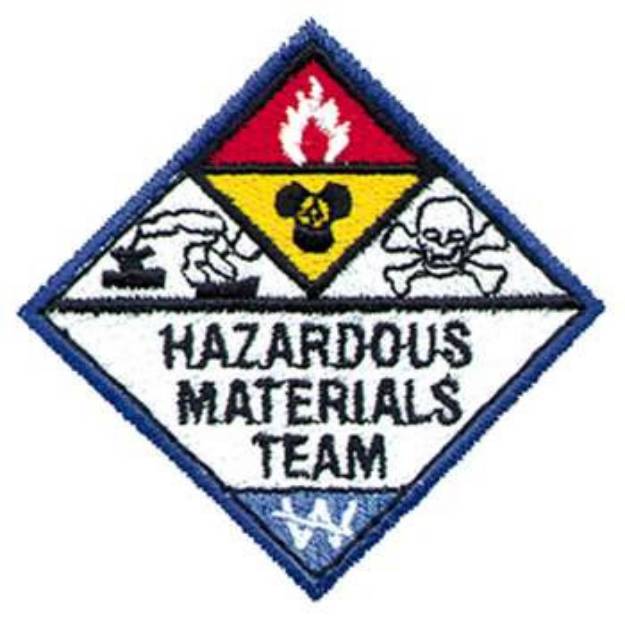 Picture of Hazardous Materials Team Machine Embroidery Design