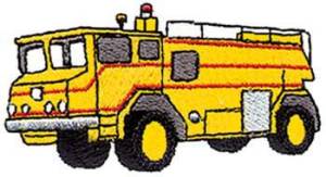 Picture of Airport Fire Truck Machine Embroidery Design