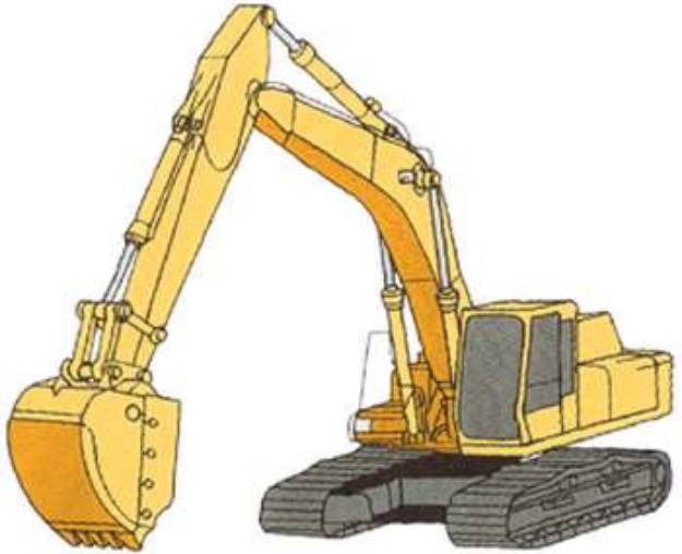 Picture of Excavator Machine Embroidery Design