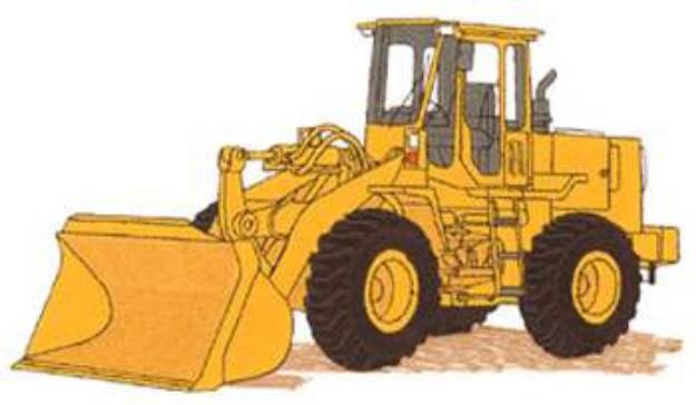 Picture of Front End Loader Machine Embroidery Design