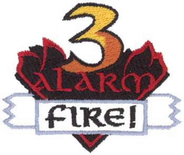 Picture of 3 Alarm Logo Machine Embroidery Design