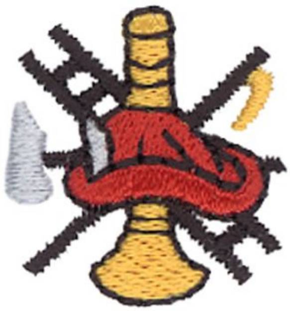 Picture of Firefighting Logo Machine Embroidery Design