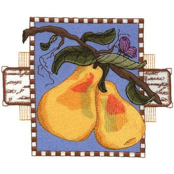 Pears Machine Embroidery Design