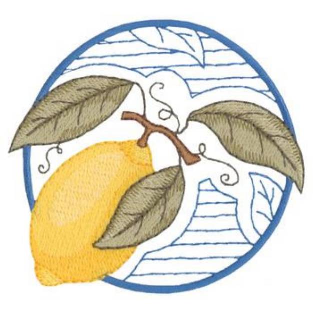 Picture of Lemon Machine Embroidery Design