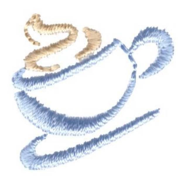 Picture of Coffee Cup Machine Embroidery Design