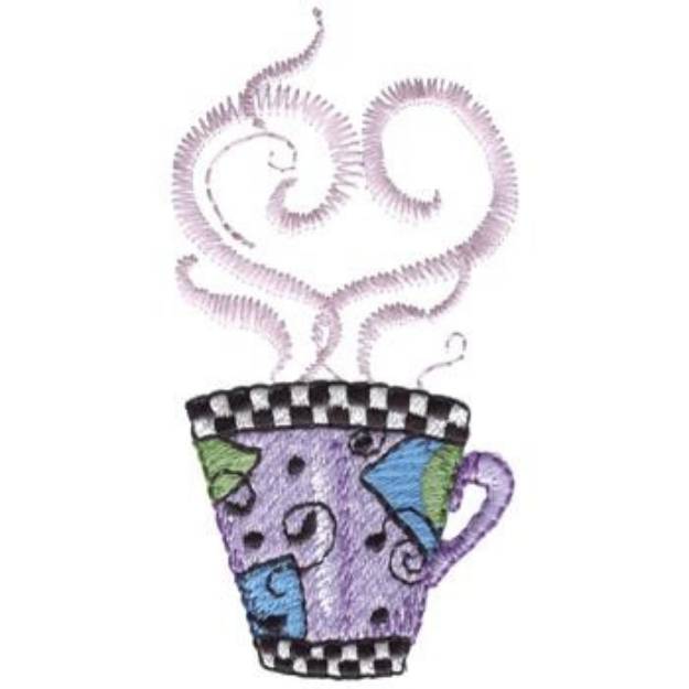 Picture of Coffee Cup Machine Embroidery Design