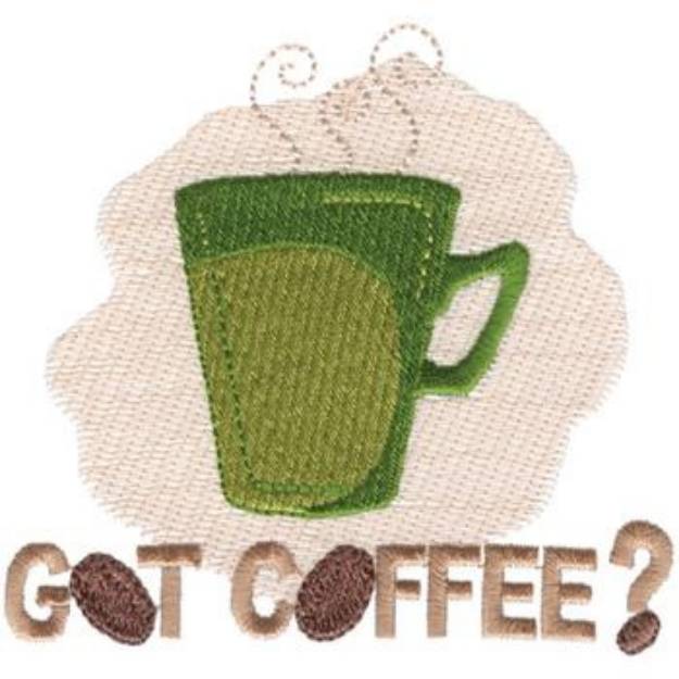 Picture of Got Coffee? Machine Embroidery Design