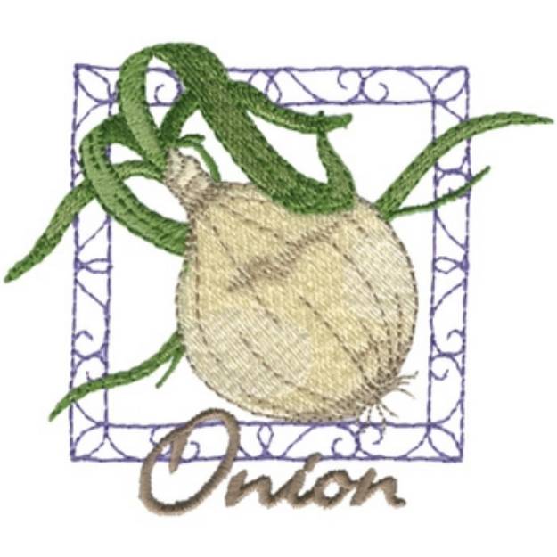 Picture of Onion Machine Embroidery Design