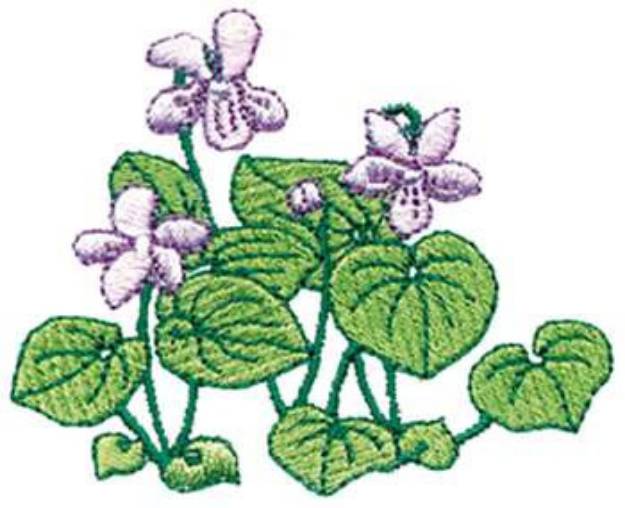 Picture of Violets Machine Embroidery Design