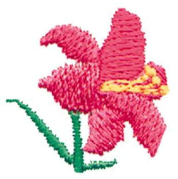 Picture of 1" Flower Machine Embroidery Design