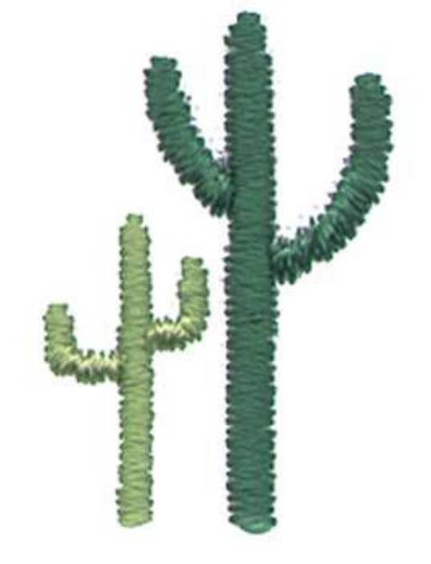 Picture of 1" Cacti Machine Embroidery Design