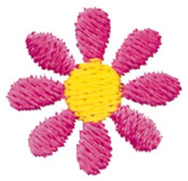 Picture of 1" Daisy Machine Embroidery Design