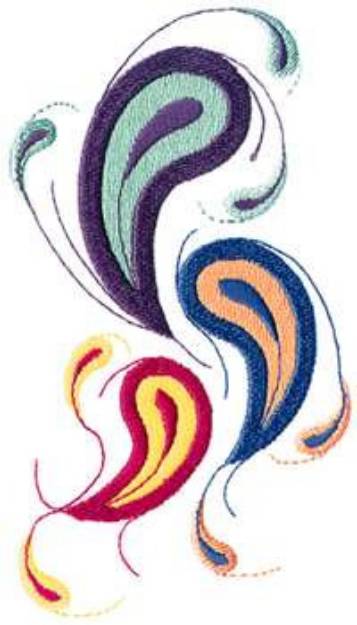 Picture of Paisley Design Machine Embroidery Design