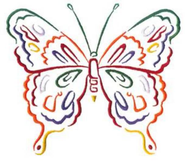 Picture of Lg. Butterfly Machine Embroidery Design