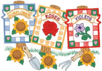 Seed Packets Machine Embroidery Design
