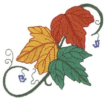 Boston Ivy Leaves Machine Embroidery Design