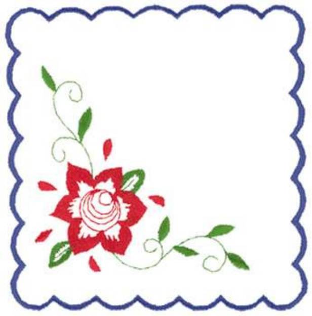 Picture of Floral Border Machine Embroidery Design