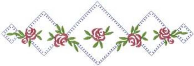 Picture of Rose Trim Machine Embroidery Design