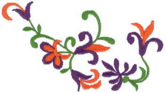 Picture of Floral Pattern Machine Embroidery Design