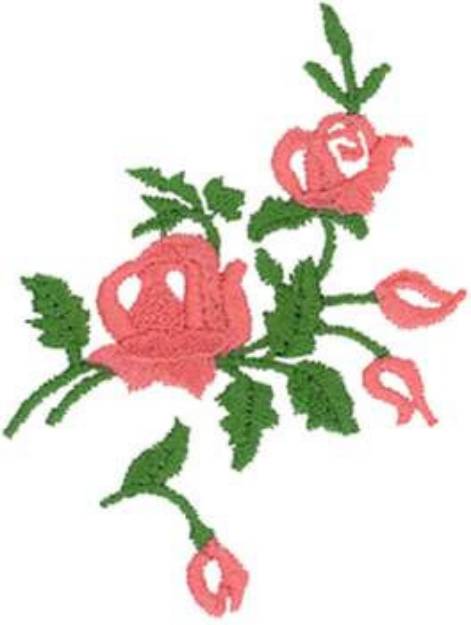 Picture of Roses Machine Embroidery Design