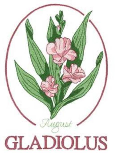 Picture of August Machine Embroidery Design