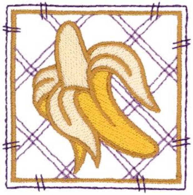 Picture of Banana Machine Embroidery Design