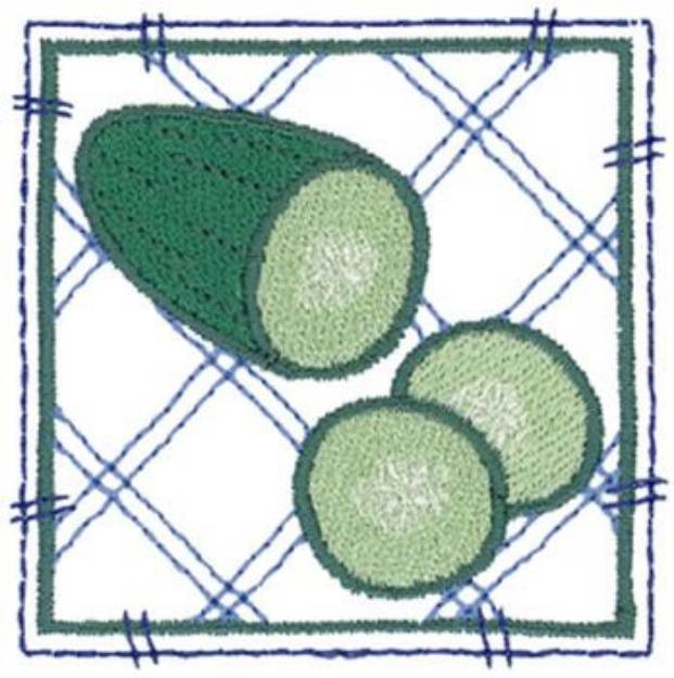 Picture of Cucumber Machine Embroidery Design