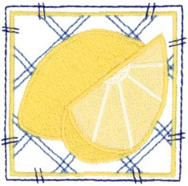 Picture of Lemon Machine Embroidery Design