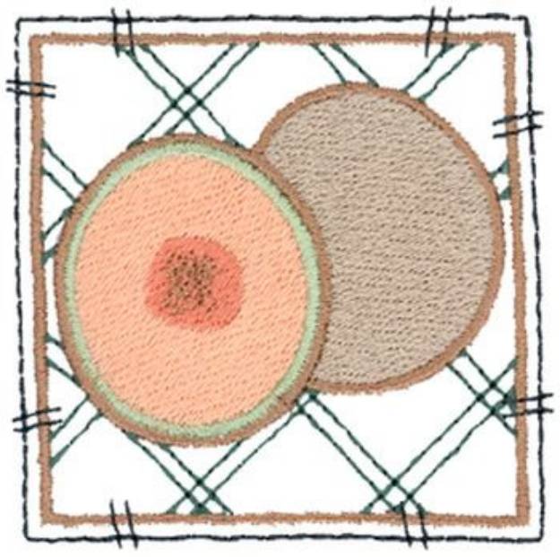 Picture of Cantaloupe Machine Embroidery Design