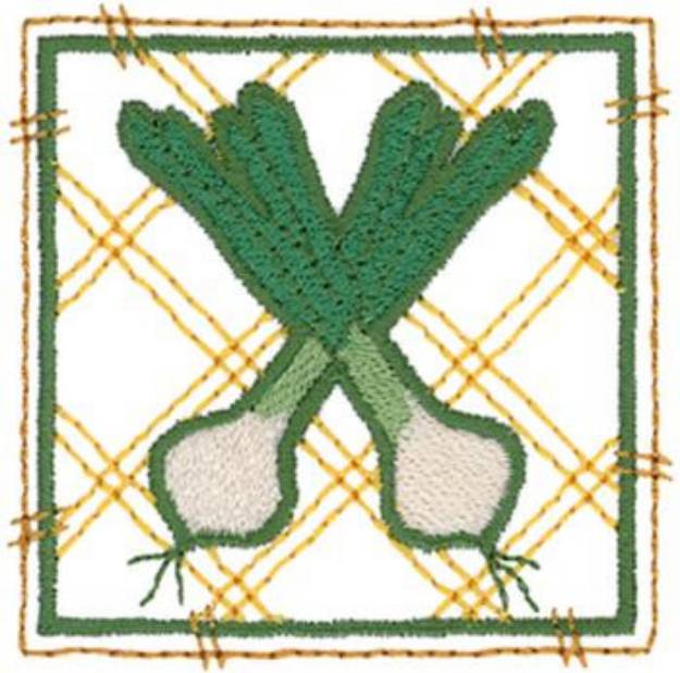 Picture of Scallions Machine Embroidery Design