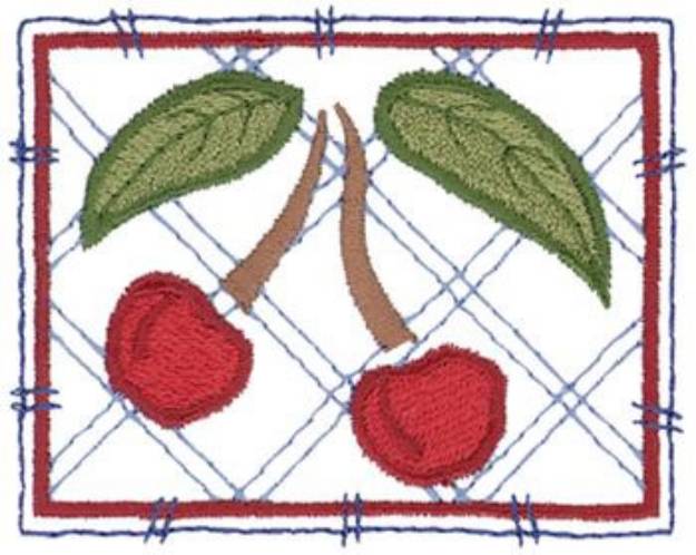 Picture of Cherry Machine Embroidery Design