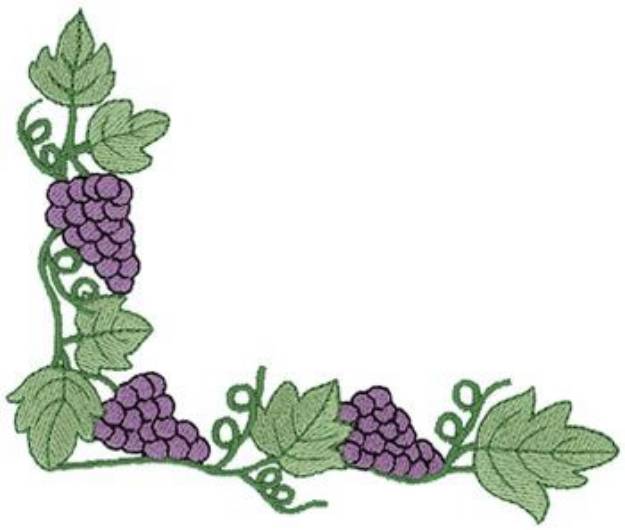 Picture of Grapevine Corner Machine Embroidery Design