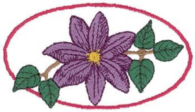 Picture of Clematis Machine Embroidery Design