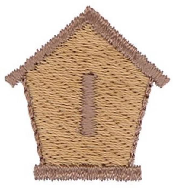 Picture of Birdhouse Button Machine Embroidery Design