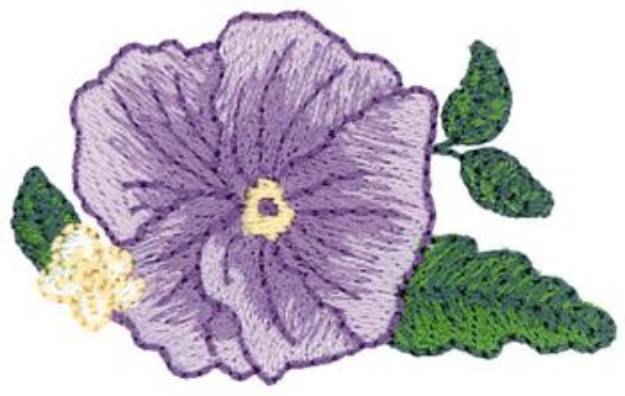 Picture of Pansy Machine Embroidery Design