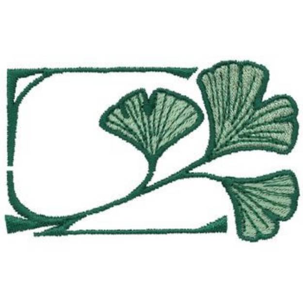 Picture of Gingko Leaves Machine Embroidery Design