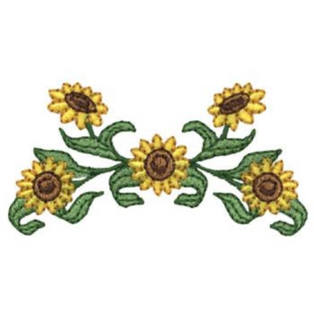 Picture of Sunflower Border Machine Embroidery Design