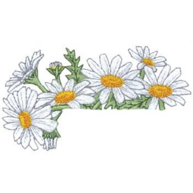 Picture of Daisy Pocket Topper Machine Embroidery Design