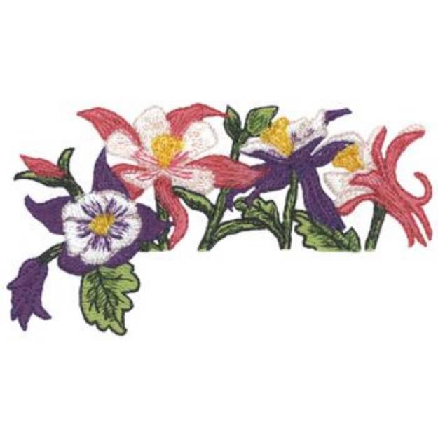 Picture of Columbine Topper Machine Embroidery Design