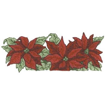 Poinsettia Topper Machine Embroidery Design