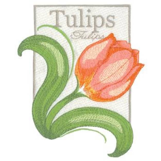 Picture of Tulips Machine Embroidery Design