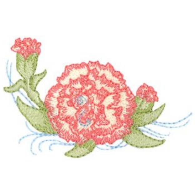 Picture of Carnation Machine Embroidery Design