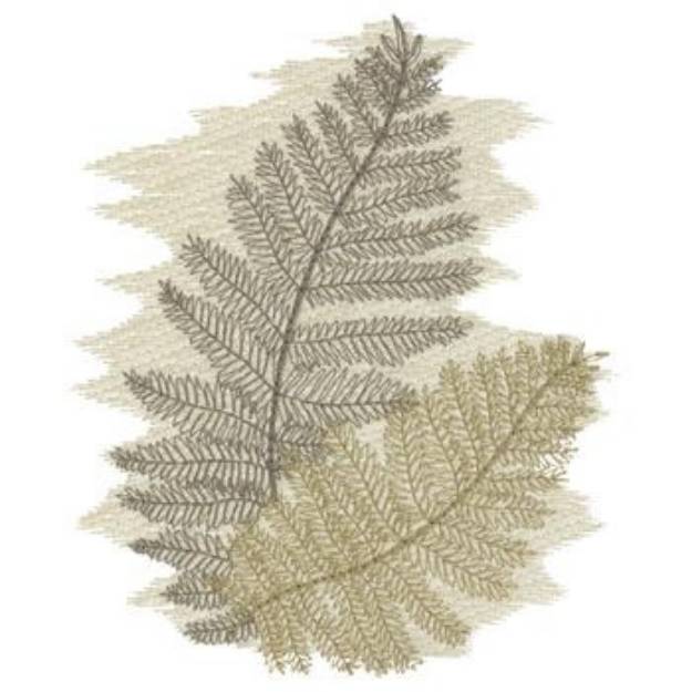 Picture of Fern Leaves Machine Embroidery Design