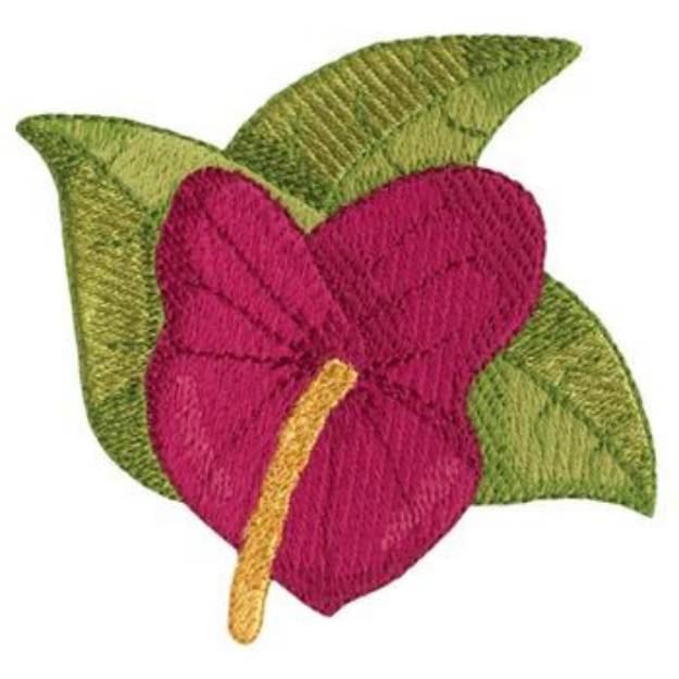 Picture of Anthurium Machine Embroidery Design